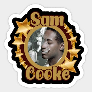 Sam Cooke Smoking Sticker